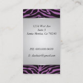 Carte de visite de cosmétologie d'impression de (Dos)