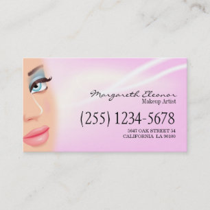 Carte de visite de Cosmetologist de maquilleur
