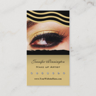 Carte de visite de cosmetologist de maquilleur