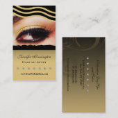 Carte de visite de cosmetologist de maquilleur (Devant / Derrière)