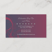 Carte de visite de cosmetologist de maquilleur (Dos)