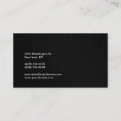 Carte de visite de cosmétologiste grise (Dos)