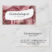 Carte de visite de cosmétologue (Devant / Derrière)
