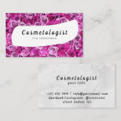 Carte de visite de cosmétologue (Devant / Derrière)