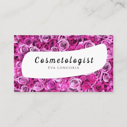 Carte de visite de cosmétologue (Devant)