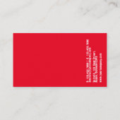 Carte de visite de cosmétologue Glam Chic (Dos)