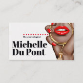 Carte de visite de cosmétologue Glam Chic (Devant)