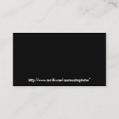 carte de visite de côté en noir (Dos)