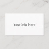 Carte de visite de coucher de soleil océan (Dos)