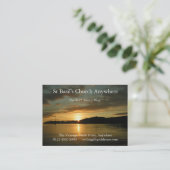 Carte de visite de coucher du soleil (Debout devant)