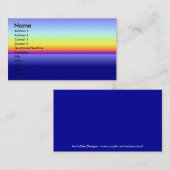 Carte de visite de coucher du soleil (Devant / Derrière)