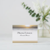 Carte de visite de coucher du soleil (Debout devant)