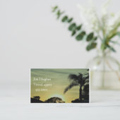 Carte de visite de coucher du soleil de la Floride (Debout devant)