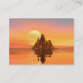 Carte de visite de coucher du soleil d'imaginaire (Dos)