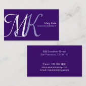 Carte de visite de couleur d'affaires de (Devant / Derrière)