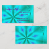Carte de visite de couleur de fruit de turquoise (Devant / Derrière)