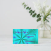 Carte de visite de couleur de fruit de turquoise (Debout devant)
