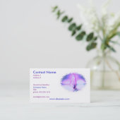 Carte de visite de couleur de planche à voile (Debout devant)