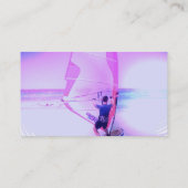 Carte de visite de couleur de planche à voile (Dos)