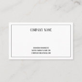 CARTE DE VISITE DE COULEUR D'EAU JAUNE CLAIR (Dos)