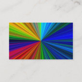 Carte de visite de couleurs arc-en-ciel (Dos)