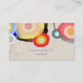 Carte de visite de couleurs d'eau (Dos)