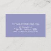 Carte de visite de couleurs en pastel (Dos)