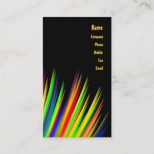 Carte de visite de couleurs primaires