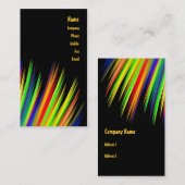 Carte de visite de couleurs primaires (Devant / Derrière)