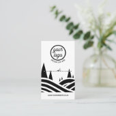 Carte de visite de coupe d'arbre (Debout devant)