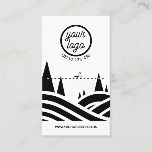 Carte de visite de coupe d'arbre (Devant)