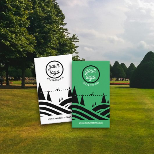 Carte de visite de coupe d'arbre