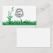 Carte de visite de coupe de l'herbe (Devant / Derrière)