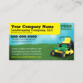 Carte de visite de coupe de l'herbe dans le cadre  (Devant)