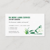 Carte de visite de coupe de l'herbe de sciage de p (Devant)