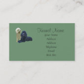 Carte de visite de couple de caniche (Dos)