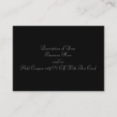 Carte de visite de Coupon Rose (Dos)