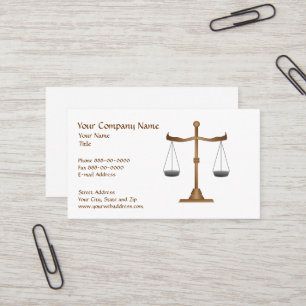 Carte de visite de cour de mandataire d'avocat
