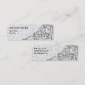 carte de visite de courbe "Argent" de Glitz (Devant / Derrière)