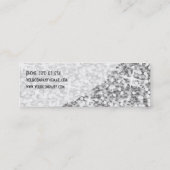 carte de visite de courbe "Argent" de Glitz (Dos)