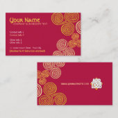 Carte de visite de courbe celtique (Devant / Derrière)