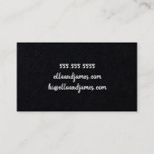 Carte de visite de courbe personnalisée et minimal (Dos)