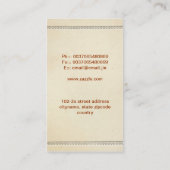 carte de visite de couronne (Dos)