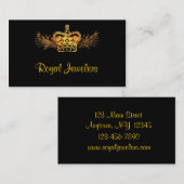 Carte de visite de couronne d'or (Devant / Derrière)