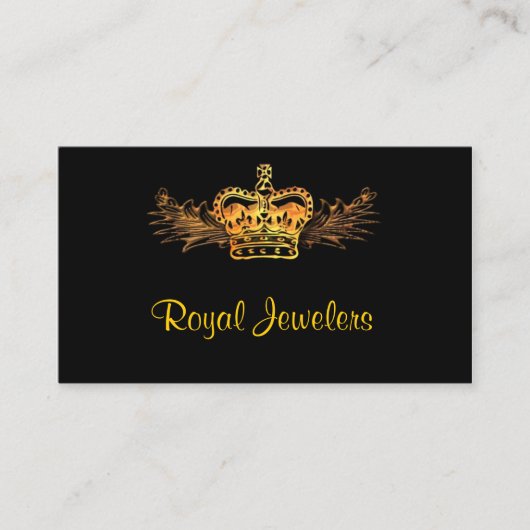Carte de visite de couronne d'or (Devant)