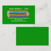 Carte de visite de cours particuliers (Devant / Derrière)