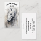 Carte de visite de course à cheval modifiable (Devant / Derrière)