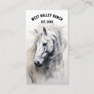 Carte de visite de course à cheval modifiable