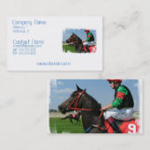 Carte de visite de course de chevaux (Devant / Derrière)
