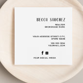 Carte de visite de courtier de concessionnaires un